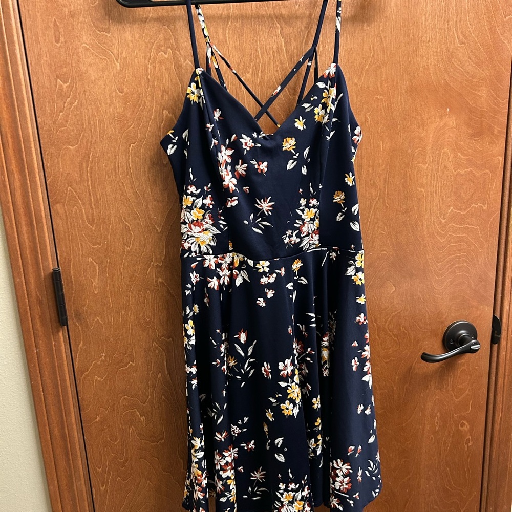 Floral Navy Dress